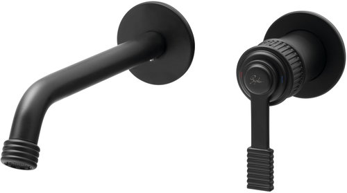 SAPHO Versi pedestal basin mixer, mat black RV018/15 - Tap - Main image