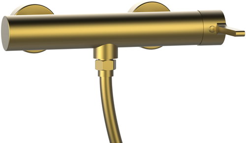 SAPHO Iconic wall-mounted shower mixer, matt gold AF011GB - Tap - Main image