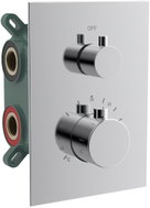 SAPHO Kimura podomítková sprchová termostatická baterie, box, 2 výstupy, chrom KU682 - Tap