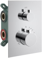SAPHO Kimura podomítková sprchová termostatická baterie, box, 3 výstupy, chrom KU683 - Tap