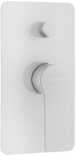 SAPHO Pax concealed shower mixer, 2 outlets, matt white XA42/14 - Tap - Main image