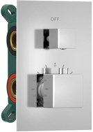 SAPHO Podomítková sprchová termostatická baterie, box, 3 výstupy, chrom 1102-33 - Tap