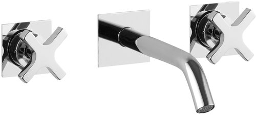 SAPHO Trax three-element basin mixer, chrome 652 - Tap - Main image