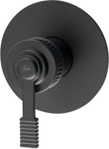 SAPHO Versi concealed shower mixer, 1 outlet, mat black RV041/15 - Tap - Main image