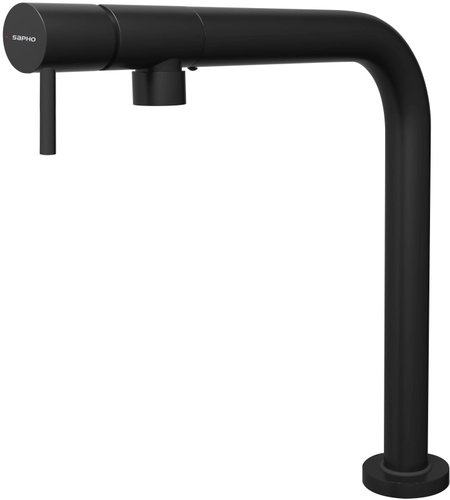 SAPHO PRIS pedestal sink / basin mixer, black - Tap - Main image