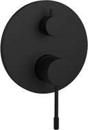 SAPHO SOLARIS concealed shower mixer, 2 outlets, black matt - Tap