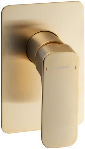 SAPHO SPY podomítková sprchová baterie, 1 výstup, zlato mat - Tap - Main image