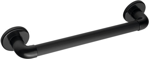 RIDDER Bathroom Grab Rail, 100kg Load Capacity, Plastic, Black, A1014510 - Handrail - Main image
