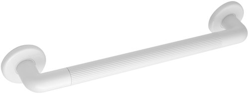 AQUALINE Bathroom Grab Rail, 100kg Load Capacity, Plastic, White, MD240 - Handrail - Main image