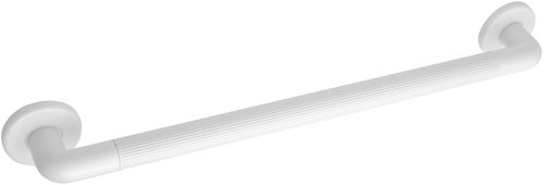 AQUALINE Bathroom Grab Rail, 100kg Capacity, Plastic, White, MD360 - Handrail - Main image