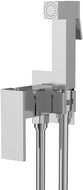 SAPHO CUBEMIX pedestal bidet mixer with stop shower, square, chrome CM040 - Bidet Shower