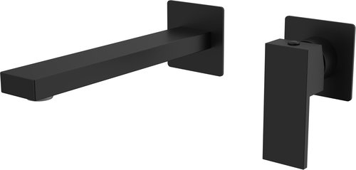 SAPHO CUBEMIX two-element basin mixer, black matt CM008B - Tap - Main image