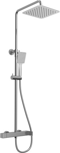 SAPHO CUBEMIX shower column with lever mixer, chrome CM139 - Tap - Main image