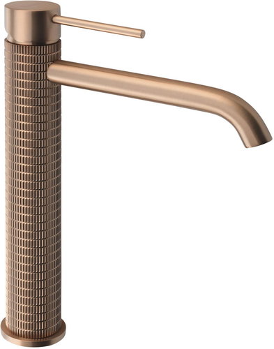 SAPHO FLAWO pedestal basin mixer without spout, matt copper FR678G - Tap - Main image