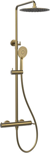SAPHO ICONIC shower column with lever mixer, matt gold AF139GB - Tap - Main image