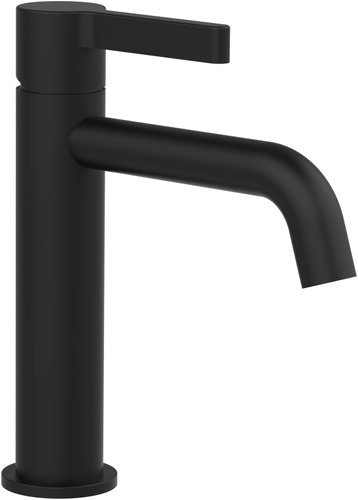 SAPHO ICONIC pedestal basin mixer without spout, mat black AF002B - Tap - Main image