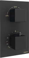SAPHO LATUS concealed thermostatic shower mixer, box, 2 outlets, black matt 1102-62B - Tap