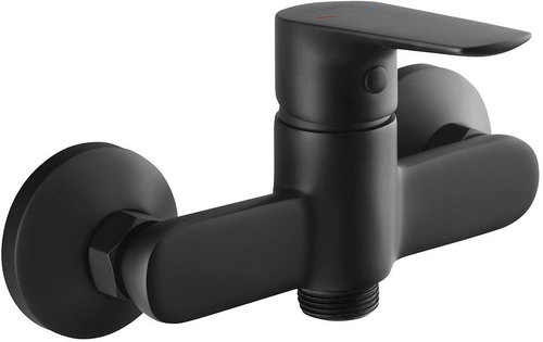 AQUALINE LOTTA wall-mounted sink mixer 3/4", without handle, mat black LT641B - Tap - Main image