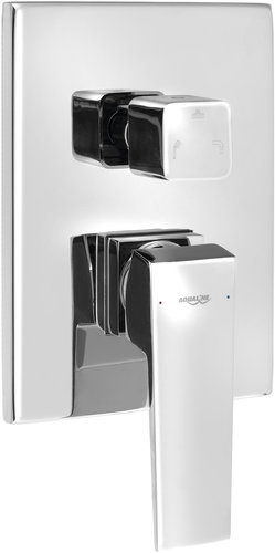AQUALINE RITMO concealed shower mixer, box, 3 outlets, chrome RT043 - Tap - Main image