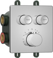 SAPHO SMART SELECT concealed thermostatic shower mixer, box, 2 outlets, chrome RP042 - Tap