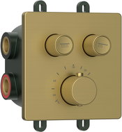 SAPHO SMART SELECT concealed thermostatic shower mixer, box, 2 outlets, gold matt RP042GB - Tap