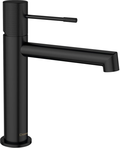 SAPHO SOLARIS basin mixer without spout, black matt WD002B - Tap - Main image