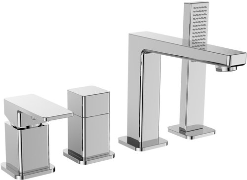 SAPHO TURSI four-element mixer for bath rim, chrome TI052 - Tap - Main image