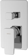 SAPHO TURSI concealed shower mixer, 2 outlets, rotary switch, chrome TI043 - Tap