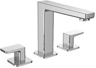 SAPHO TURSI three-element basin mixer without spout, chrome TI017 - Tap