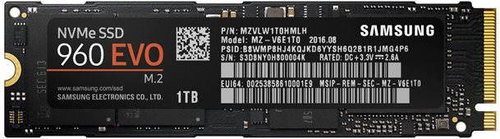Samsung 960 EVO 1TB Main image Samsung 960 EVO 1TB - SSD - Main image