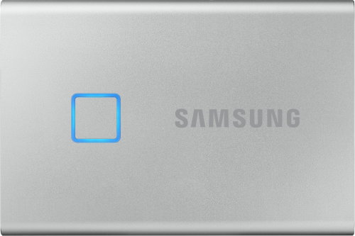 Samsung Portable SSD T7 Touch 1TB Silver - External Hard Drive - Main image