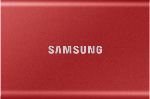 Samsung Portable SSD T7 2TB, Red Main image Samsung Portable SSD T7 2TB, Red - External Hard Drive - Main image