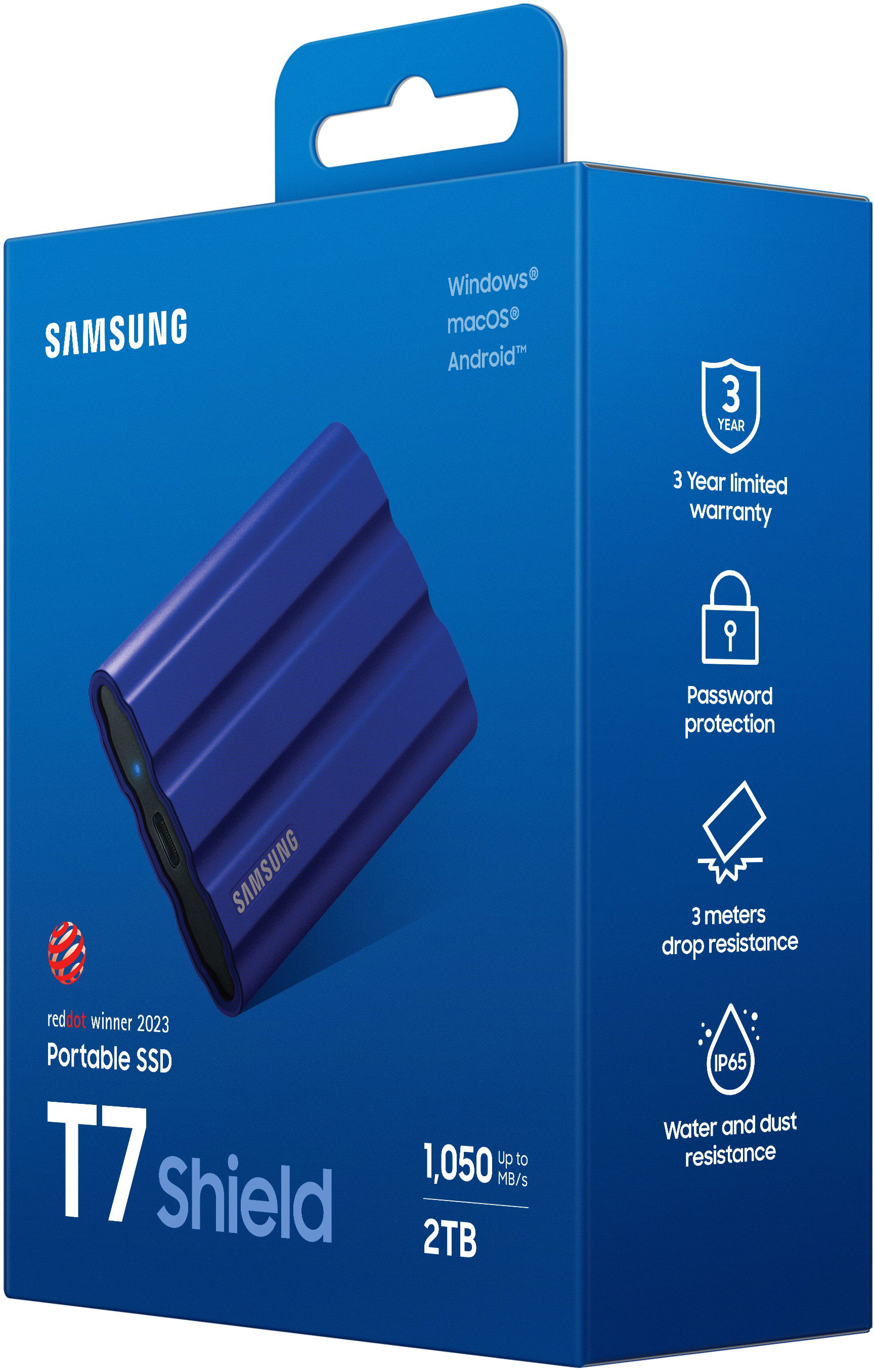 Samsung Portable SSD T7 Shield 2TB Blue - External Hard Drive | alza.de Samsung Portable SSD T7 Shield 2TB Blue - External Hard Drive | alza.de