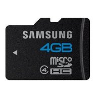 Samsung MicroSDHC 4GB Class 4 + SD adaptér - Memory Card