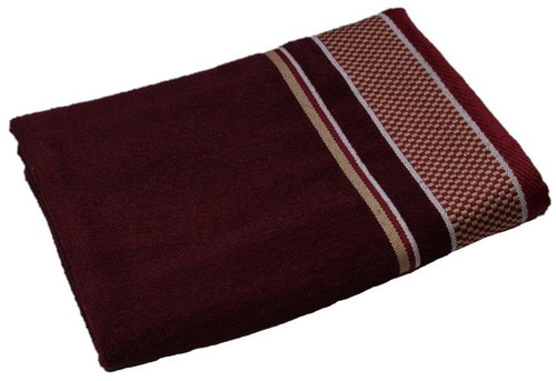 Sasco global Osuška Cubes bordó 70 × 140 cm - Bath Towel - Main image