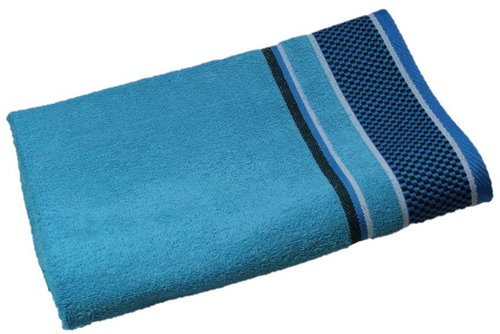 Sasco global Osuška Cubes světle modrá 70 × 140 cm - Bath Towel - Main image