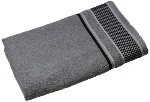 Sasco global Osuška Cubes světle šedá 70 × 140 cm - Bath Towel - Main image