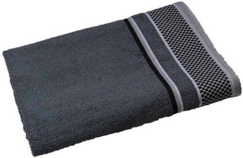 Sasco global Osuška Cubes tmavě šedá 70 × 140 cm - Bath Towel - Main image