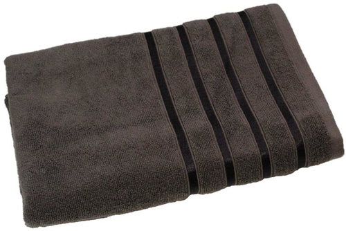 Sasco global Towel Four stripes dark brown 70 × 140 cm - Bath Towel - Main image