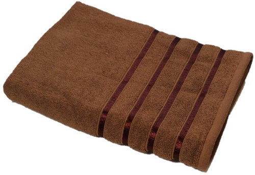 Sasco global Towel Four stripes light brown 70 × 140 cm - Bath Towel - Main image