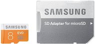 Samsung Micro 8GB SDHC Class 10 EVO + SD adapter - Memóriakártya
