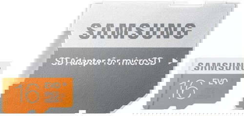 Samsung micro SDHC von 16 GB Klasse 10 EVO + SD-Adapter - Speicherkarte - Hauptbild
