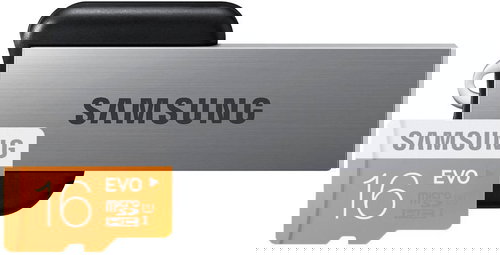  Samsung micro SDHC Class 10 16 GB EVO + USB 2.0 Reader  - Memory Card - Fő fotó