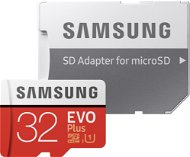 Samsung micro SDHC 32GB EVO Plus + SD adapter - Memóriakártya