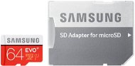 Samsung micro SDXC 64GB EVO Plus Class 10 UHS-I + SD adapter - Memóriakártya