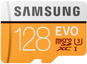 Samsung MicroSDXC 128GB EVO UHS-I U3 + SD adapter - Memóriakártya