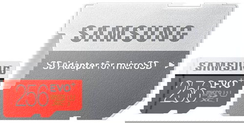 Samsung microSDXC 256GB EVO Plus Class 10 UHS-I + SD Adapter Hauptbild Samsung microSDXC 256GB EVO Plus Class 10 UHS-I + SD Adapter - Speicherkarte - Hauptbild