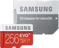 Samsung MicroSDXC 256 GB EVO Plus UHS-I U3 + SD adaptér - Pamäťová karta