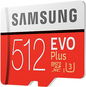 Samsung MicroSDXC 512 GB EVO Plus UHS-I U3 + SD-Adapter - Speicherkarte