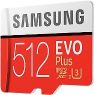 Samsung MicroSDXC EVO Plus 512GB UHS-I U3 + SD adapter - Memóriakártya
